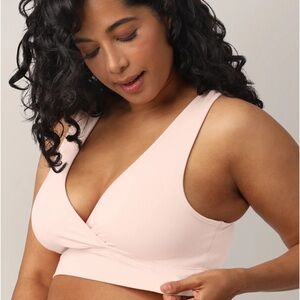 NWT Kindred Bravely French Terry Racerback Nursing & Sleep Bra- Soft Pink medium